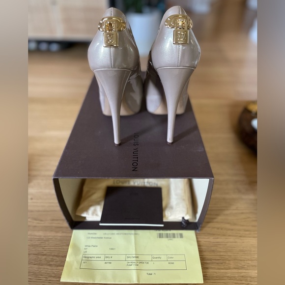 Louis Vuitton Oh Really Open Toe Pump 11cm Size 39 - Picture 5 of 6